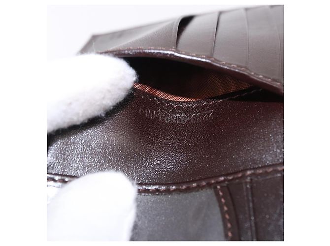 FENDI Zucca Canvas Bifold Wallet Black Brown Auth 195739V - view 11