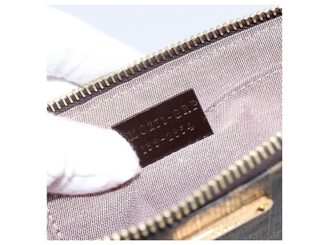 Portadocumenti FENDI Zucca Canvas PVC Marrone Nero 8BS073 Auth 195954V - vista 11