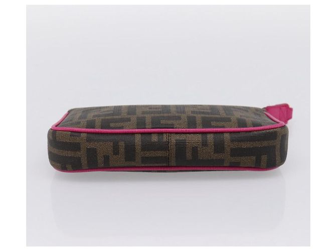 Portadocumenti FENDI Zucca Canvas PVC Marrone Nero 8BS073 Auth 195954V - vista 5
