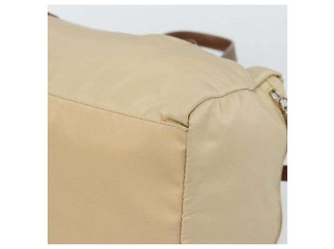Borsa a Mano PRADA Nylon Beige Silver Auth 194328A Argento - vista 15