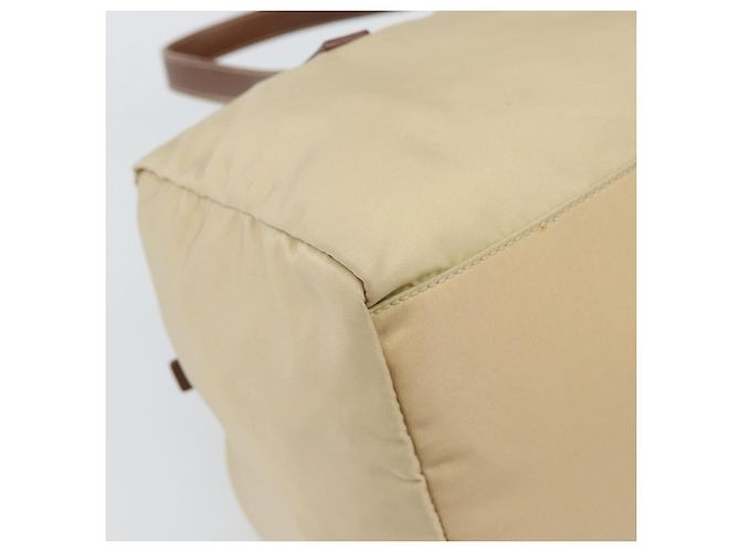 Borsa a Mano PRADA Nylon Beige Silver Auth 194328A Argento - vista 16
