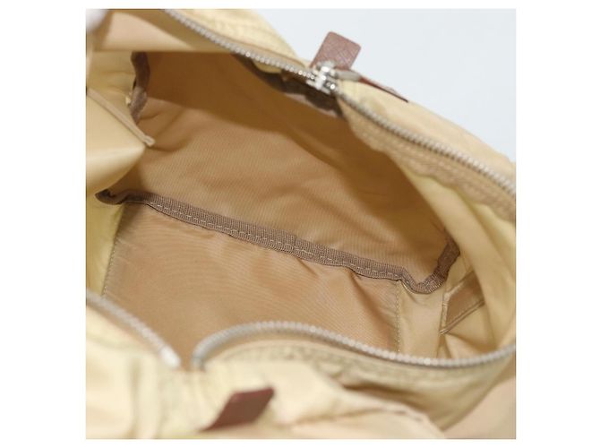 Borsa a Mano PRADA Nylon Beige Silver Auth 194328A Argento - vista 19