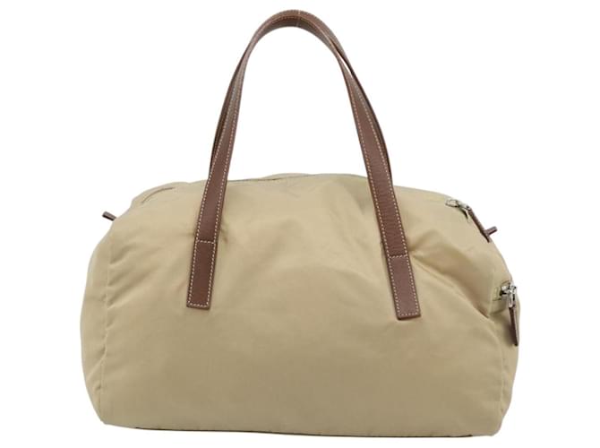 Borsa a Mano PRADA Nylon Beige Silver Auth 194328A Argento - vista 2