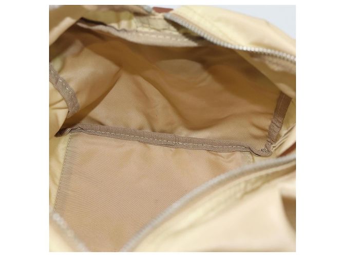 Borsa a Mano PRADA Nylon Beige Silver Auth 194328A Argento - vista 20