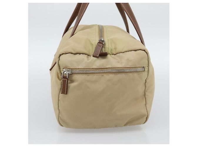 Borsa a Mano PRADA Nylon Beige Silver Auth 194328A Argento - vista 3
