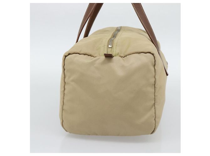 Borsa a Mano PRADA Nylon Beige Silver Auth 194328A Argento - vista 4