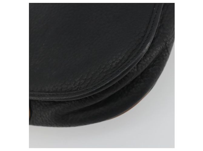 Borsa a tracolla Christian Dior in pelle nera e oro Auth 194288A Nero D'oro - vista 16