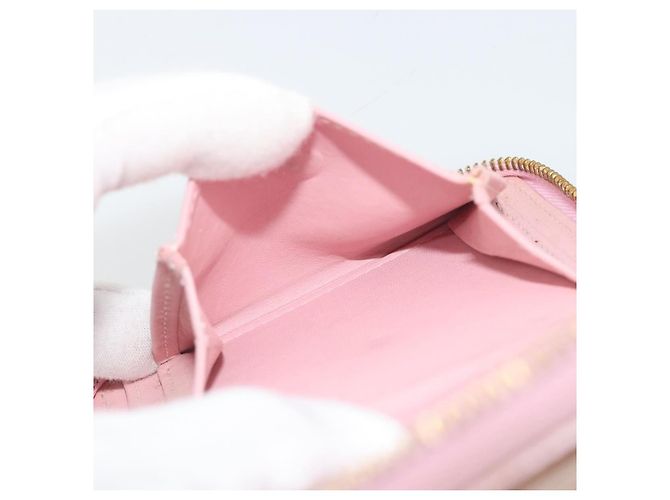 LOUIS VUITTON Monogram Vernis Bloom Coin Purse Marshmallow Pink LV Auth BA14539 - view 10