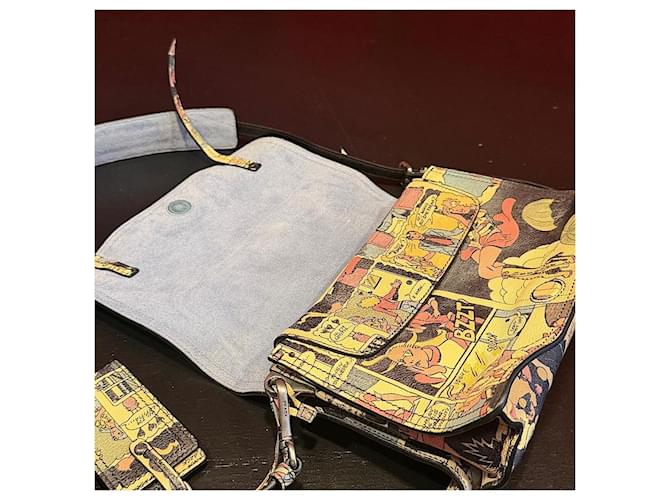 Borsa Etiquette Comic Glacé 18 SS di Prada Multicolore - vista 7