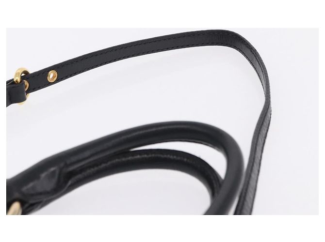 Borsa a Mano Miu Miu in Pelle 2way Nero Oro Auth 196793V D'oro - vista 15