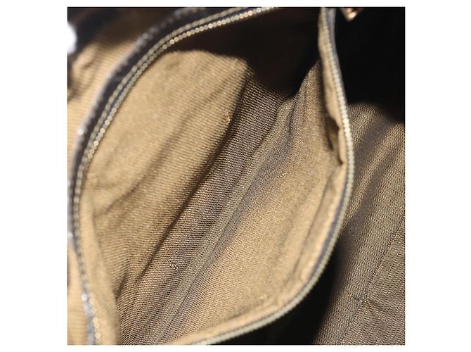 Sac à épaule FENDI Zucca Canvas Mamma Baguette Marron Ton Or Auth 195437 - vue 23