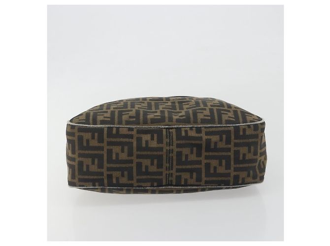Sac à épaule FENDI Zucca Canvas Mamma Baguette Marron Ton Or Auth 195437 - vue 5