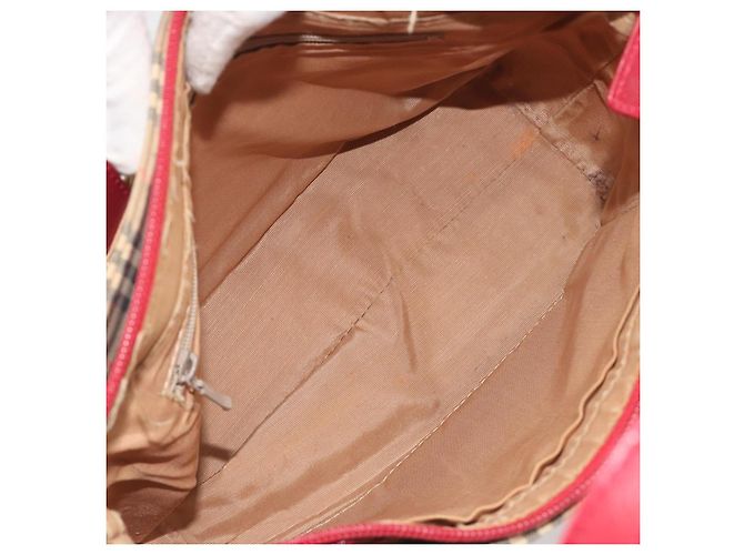 Borsa a mano BURBERRY Nova Check Canvas Beige Auth 195651 - vista 11