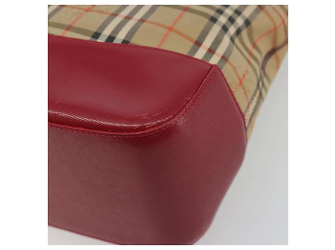 Borsa a mano BURBERRY Nova Check Canvas Beige Auth 195651 - vista 15