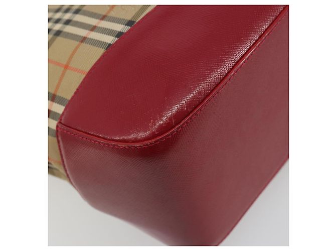Borsa a mano BURBERRY Nova Check Canvas Beige Auth 195651 - vista 16