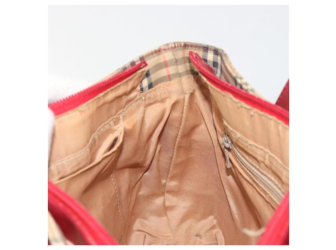 Borsa a mano BURBERRY Nova Check Canvas Beige Auth 195651 - vista 18