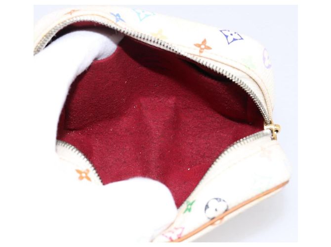 LOUIS VUITTON Monogram Multicolor Trousse Wapity Pouch White M58034 Auth 195531 Bianco - vista 11