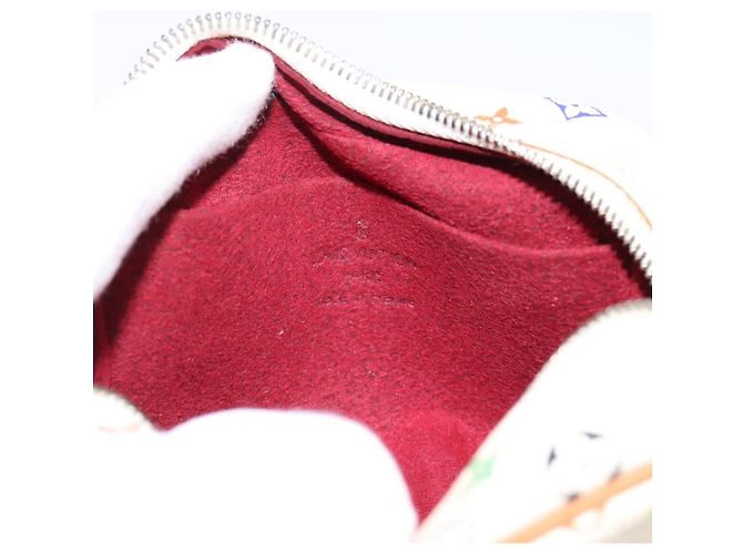 LOUIS VUITTON Monogram Multicolor Trousse Wapity Pouch White M58034 Auth 195531 Bianco - vista 17