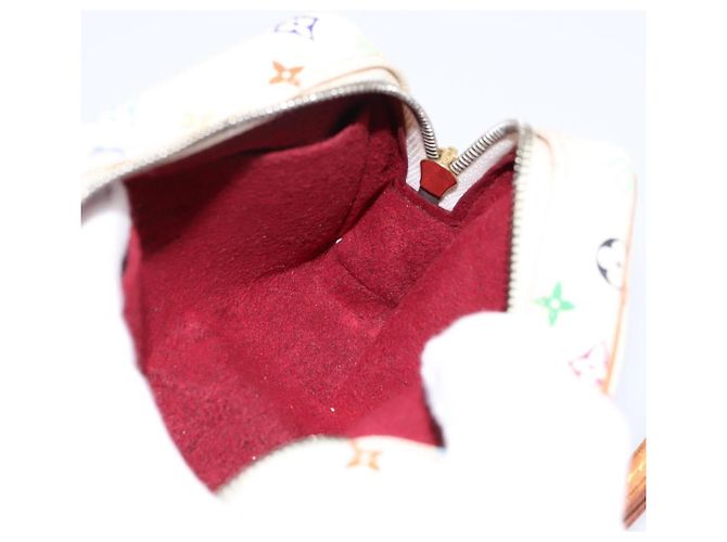 LOUIS VUITTON Monogram Multicolor Trousse Wapity Pouch White M58034 Auth 195531 Bianco - vista 18