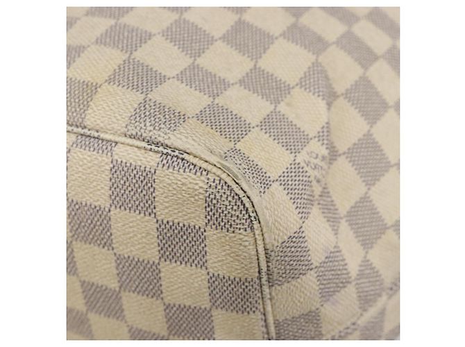 Borsa Tote LOUIS VUITTON Damier Azur Neverfull MM N41605 LV Auth 195607 - vista 15