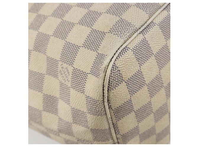 Borsa Tote LOUIS VUITTON Damier Azur Neverfull MM N41605 LV Auth 195607 - vista 16