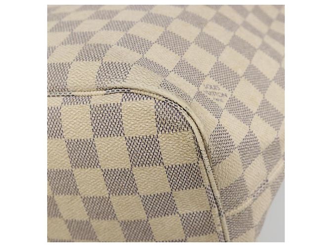 Borsa Tote LOUIS VUITTON Damier Azur Neverfull MM N41605 LV Auth 195607 - vista 17