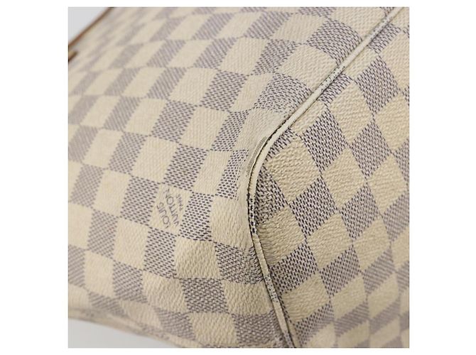 Borsa Tote LOUIS VUITTON Damier Azur Neverfull MM N41605 LV Auth 195607 - vista 18