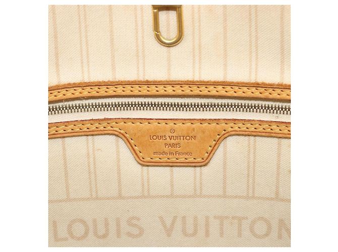 Borsa Tote LOUIS VUITTON Damier Azur Neverfull MM N41605 LV Auth 195607 - vista 20