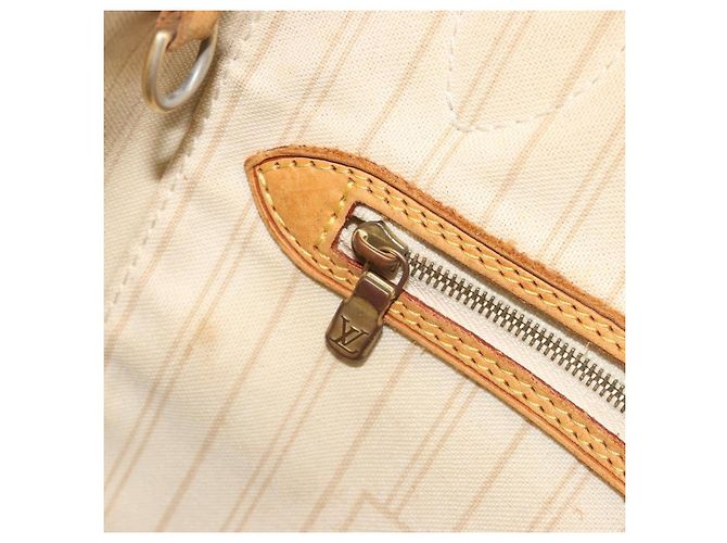 Borsa Tote LOUIS VUITTON Damier Azur Neverfull MM N41605 LV Auth 195607 - vista 23