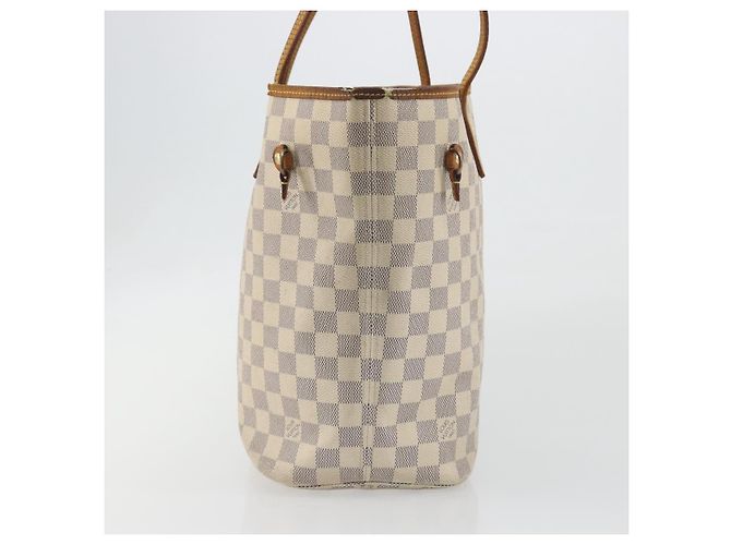 Borsa Tote LOUIS VUITTON Damier Azur Neverfull MM N41605 LV Auth 195607 - vista 4