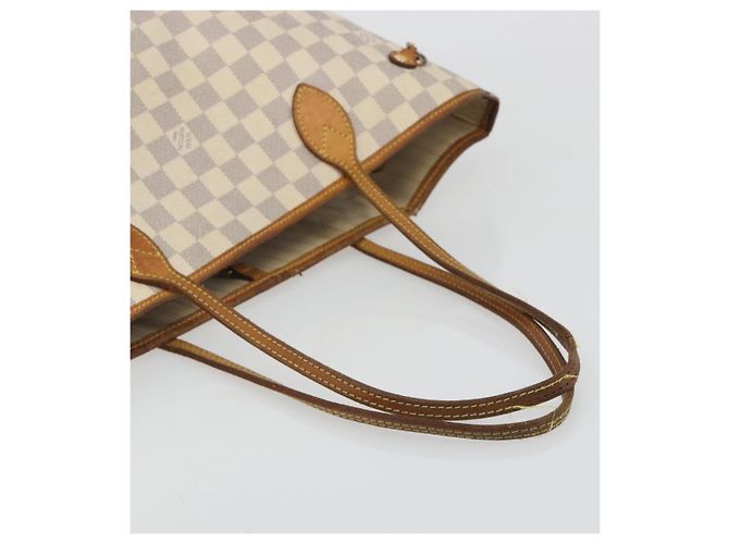 Borsa Tote LOUIS VUITTON Damier Azur Neverfull MM N41605 LV Auth 195607 - vista 7