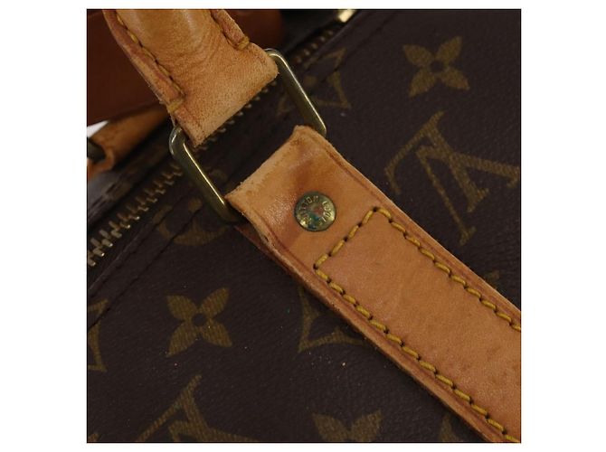 LOUIS VUITTON Borsa Boston Monogram Keepall 50 M41426 Auth LV 192676 Monogramma - vista 17