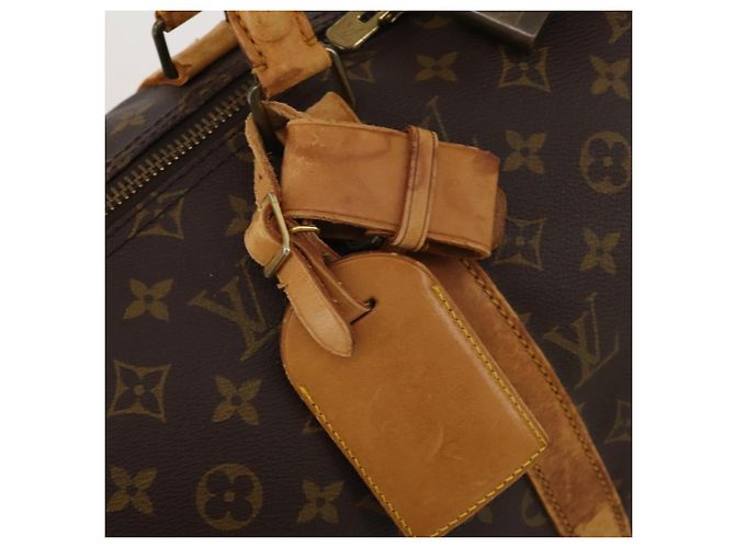 LOUIS VUITTON Borsa Boston Monogram Keepall 50 M41426 Auth LV 192676 Monogramma - vista 19