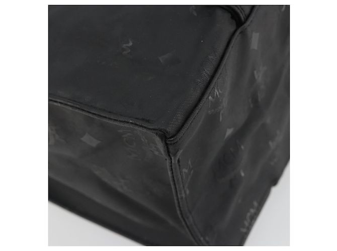 Borsa a spalla MCM Vicetos Logogram PVC Nero Oro Auth bs36729 D'oro - vista 16
