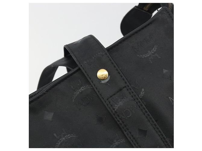 Borsa a spalla MCM Vicetos Logogram PVC Nero Oro Auth bs36729 D'oro - vista 17