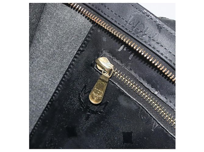 Borsa a spalla MCM Vicetos Logogram PVC Nero Oro Auth bs36729 D'oro - vista 20