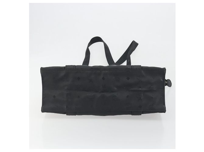 Borsa a spalla MCM Vicetos Logogram PVC Nero Oro Auth bs36729 D'oro - vista 5