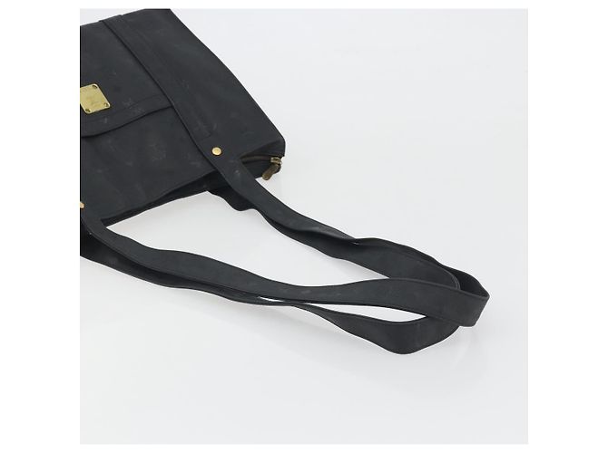 Borsa a spalla MCM Vicetos Logogram PVC Nero Oro Auth bs36729 D'oro - vista 7