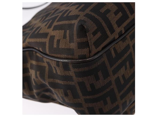 FENDI Zucca Canvas Tote Bag Brown Black Auth ka5668 Braun Schwarz - Ansicht 15