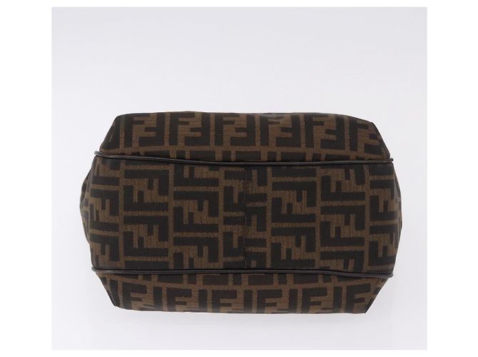 FENDI Zucca Canvas Tote Bag Brown Black Auth ka5668 Braun Schwarz - Ansicht 5