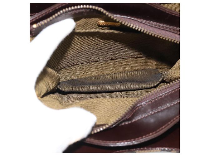 Borsa a mano FENDI Zucca Canvas Marrone Tono Oro Auth 194558V - vista 11