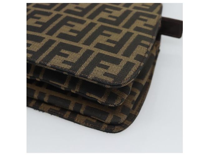 Borsa a mano FENDI Zucca Canvas Marrone Tono Oro Auth 194558V - vista 15