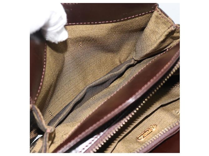 Borsa a mano FENDI Zucca Canvas Marrone Tono Oro Auth 194558V - vista 22