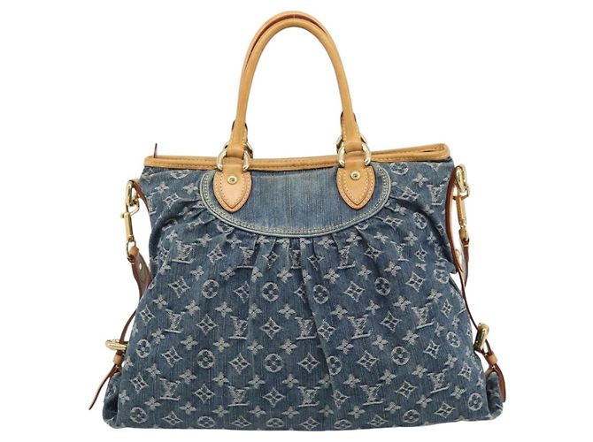 LOUIS VUITTON Monogram Denim Neo Cabby GM Hand Bag 2way Blue M95350 Auth 195232V - vista 2