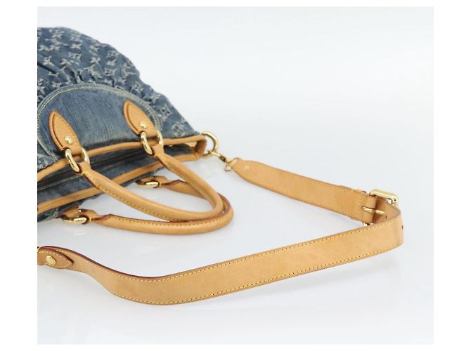 LOUIS VUITTON Monogram Denim Neo Cabby GM Hand Bag 2way Blue M95350 Auth 195232V - vista 9