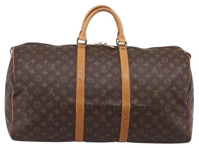 LOUIS VUITTON Monogram Keepall 55 Boston Bag M41424 LV Auth ka5681 Monogramma - vista 2