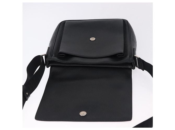 Borsa a tracolla Salvatore Ferragamo in pelle nera argento Auth ka5625 Nero - vista 10