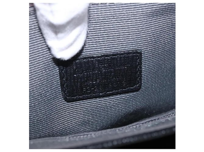 Borsa a tracolla Salvatore Ferragamo in pelle nera argento Auth ka5625 Nero - vista 12
