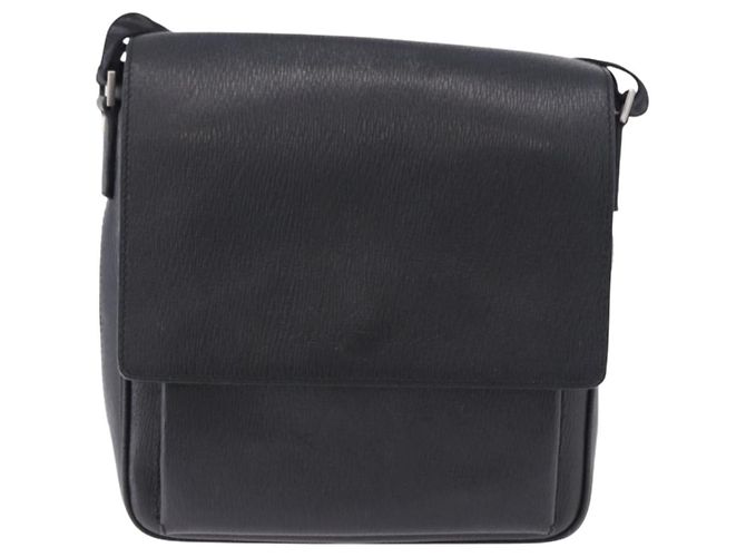 Borsa a tracolla Salvatore Ferragamo in pelle nera argento Auth ka5625 Nero - vista 13