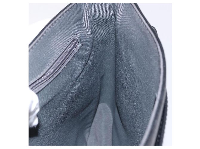 Borsa a tracolla Salvatore Ferragamo in pelle nera argento Auth ka5625 Nero - vista 19